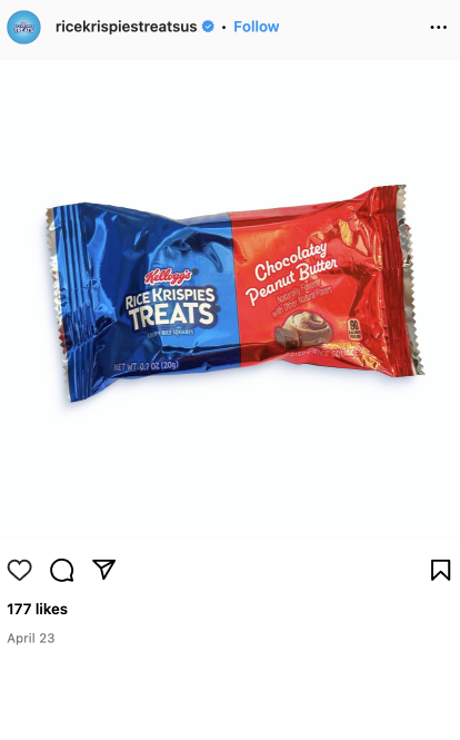 A new kind of irresistable sweetness coming at you fast - Rice Krispies Treats chocolatey peanut butter