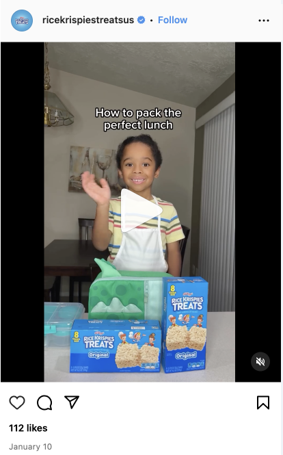 How to pack a perfect lunch - little kid with rice krispies treatstorial - lunch packing tutorial